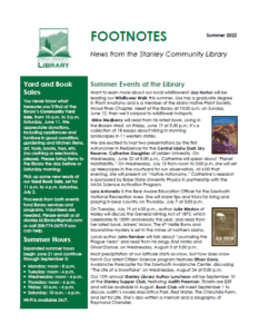 photo of Footnotes newsletter